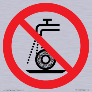 Prohibition: Do not use for wet grinding